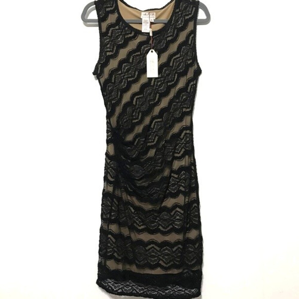Max Studio black Dress Specialty products Alexandra laced sleeveless dress  M